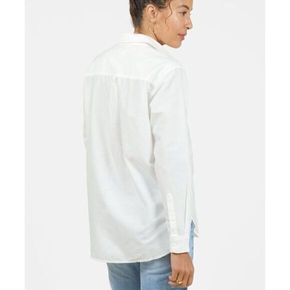 OUTERKNOWN Sydney Boyfriend Shirt white XS new - Picture 3 of 12